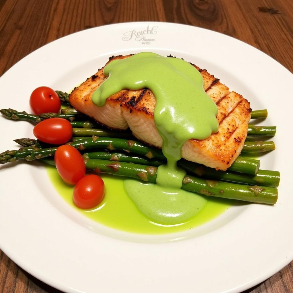 Gluten-Free Bearnaise Sauce with Salmon