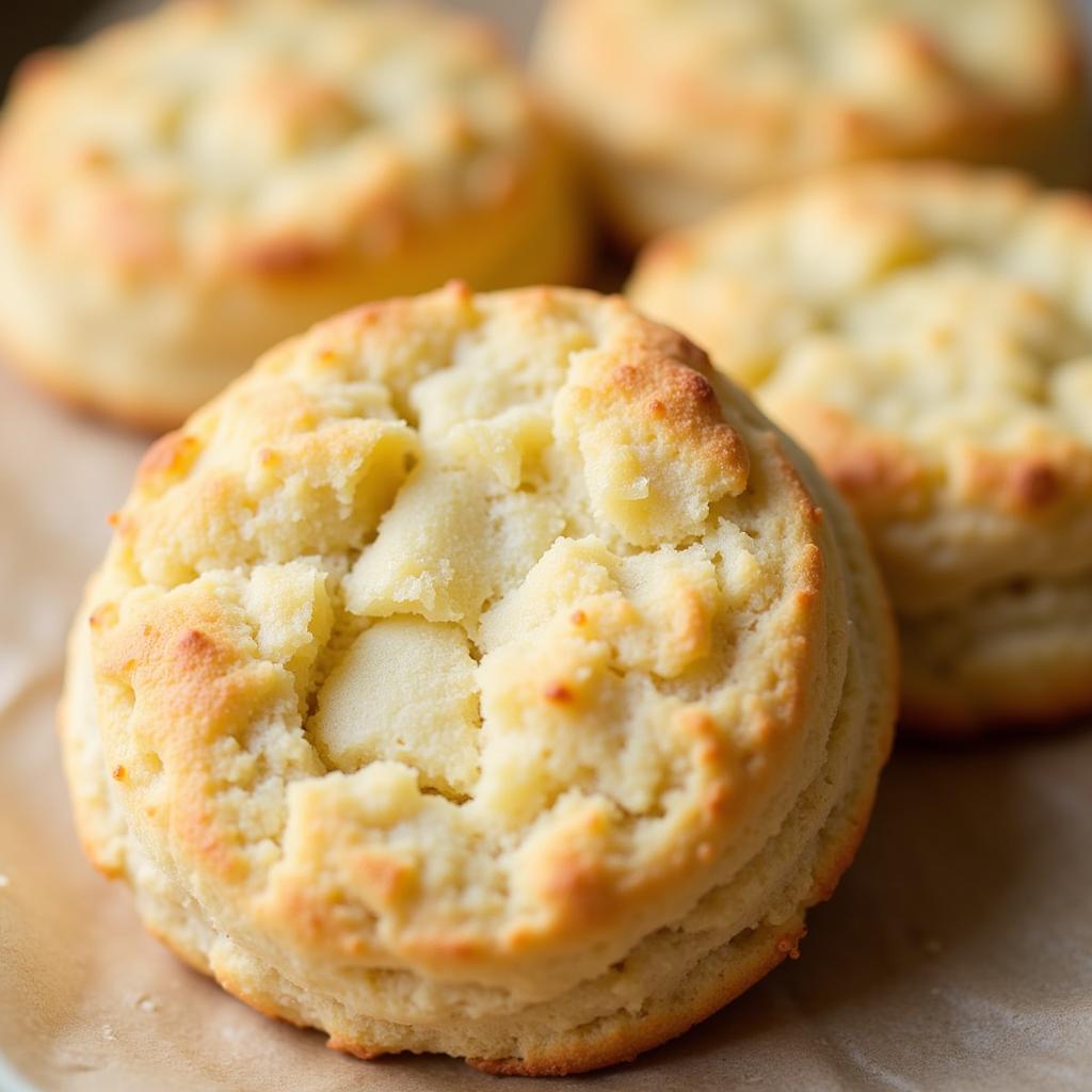 Close-up of Gluten-Free Biscuit Texture