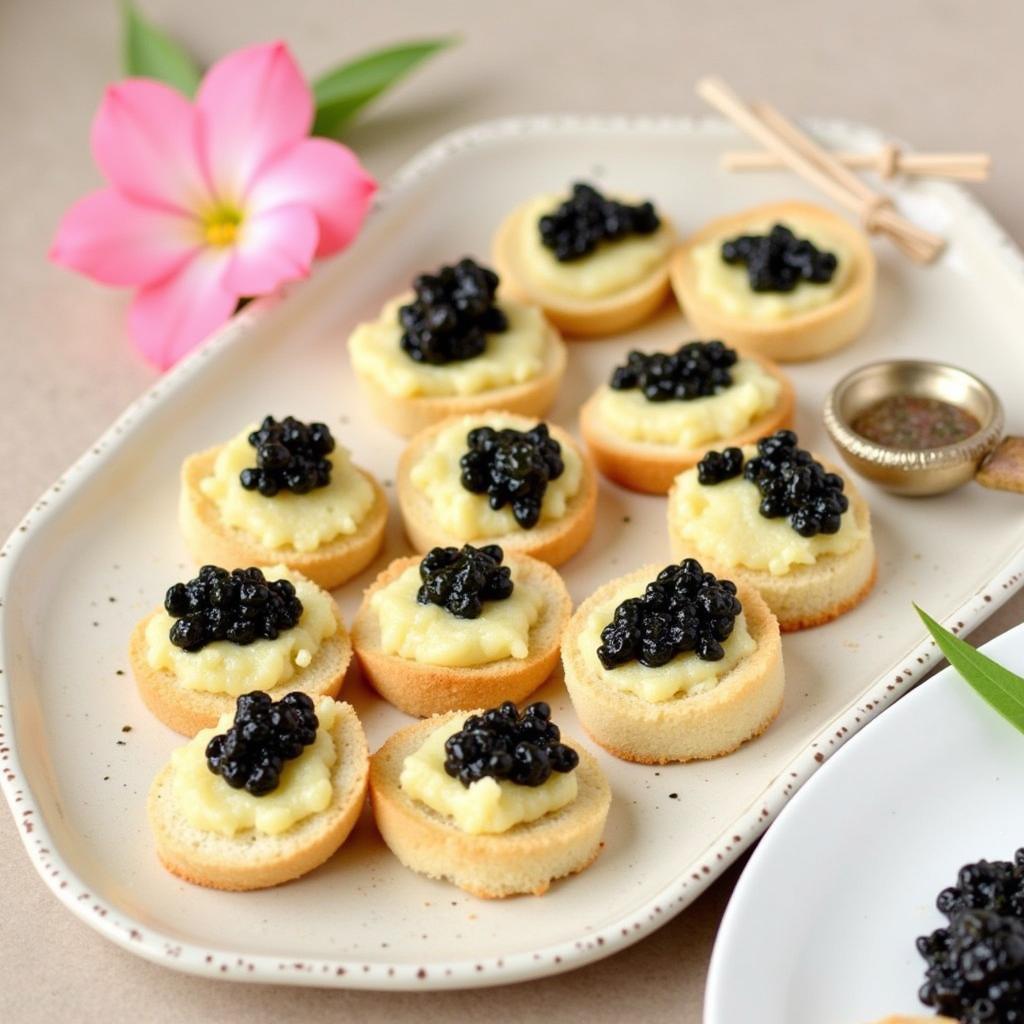 Gluten-Free Blini with Caviar Platter