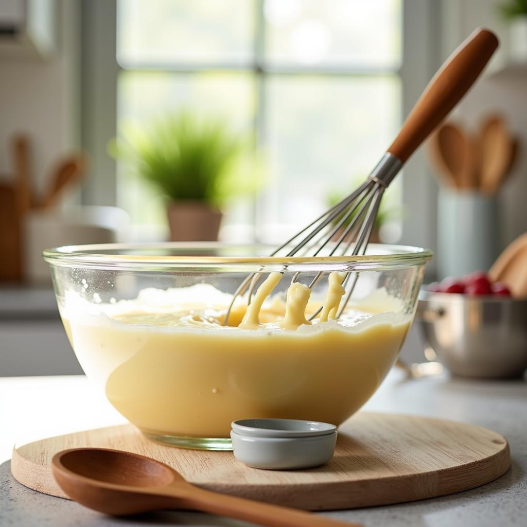 Whisking Gluten-Free Blintz Batter