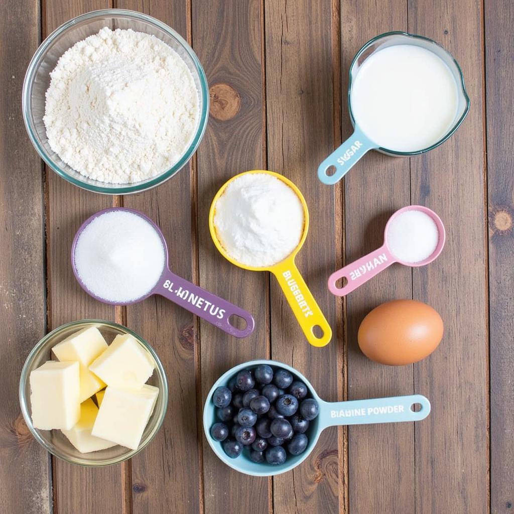 Gluten Free Blueberry Biscuits Ingredients