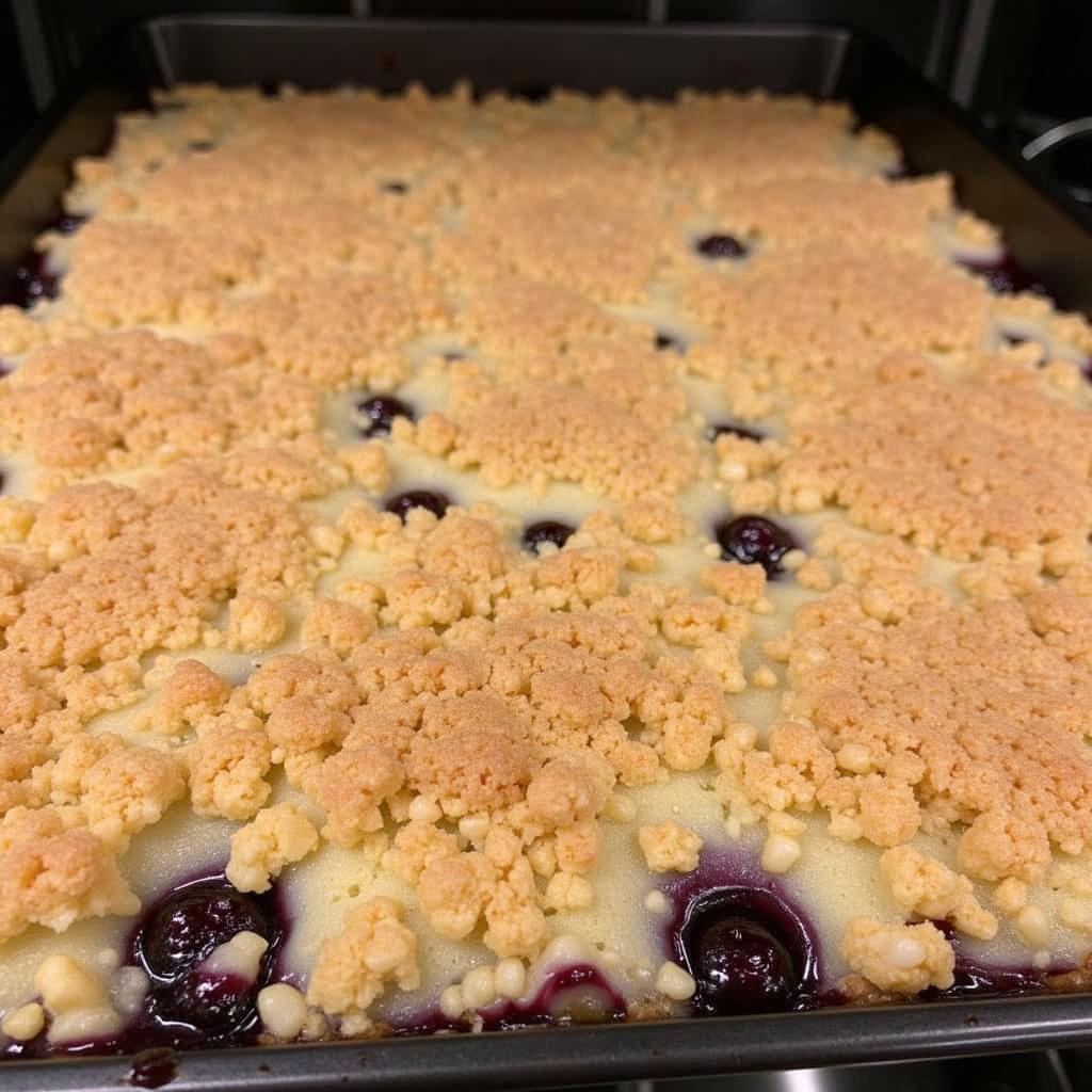 Gluten-Free Blueberry Dump Cake Baking