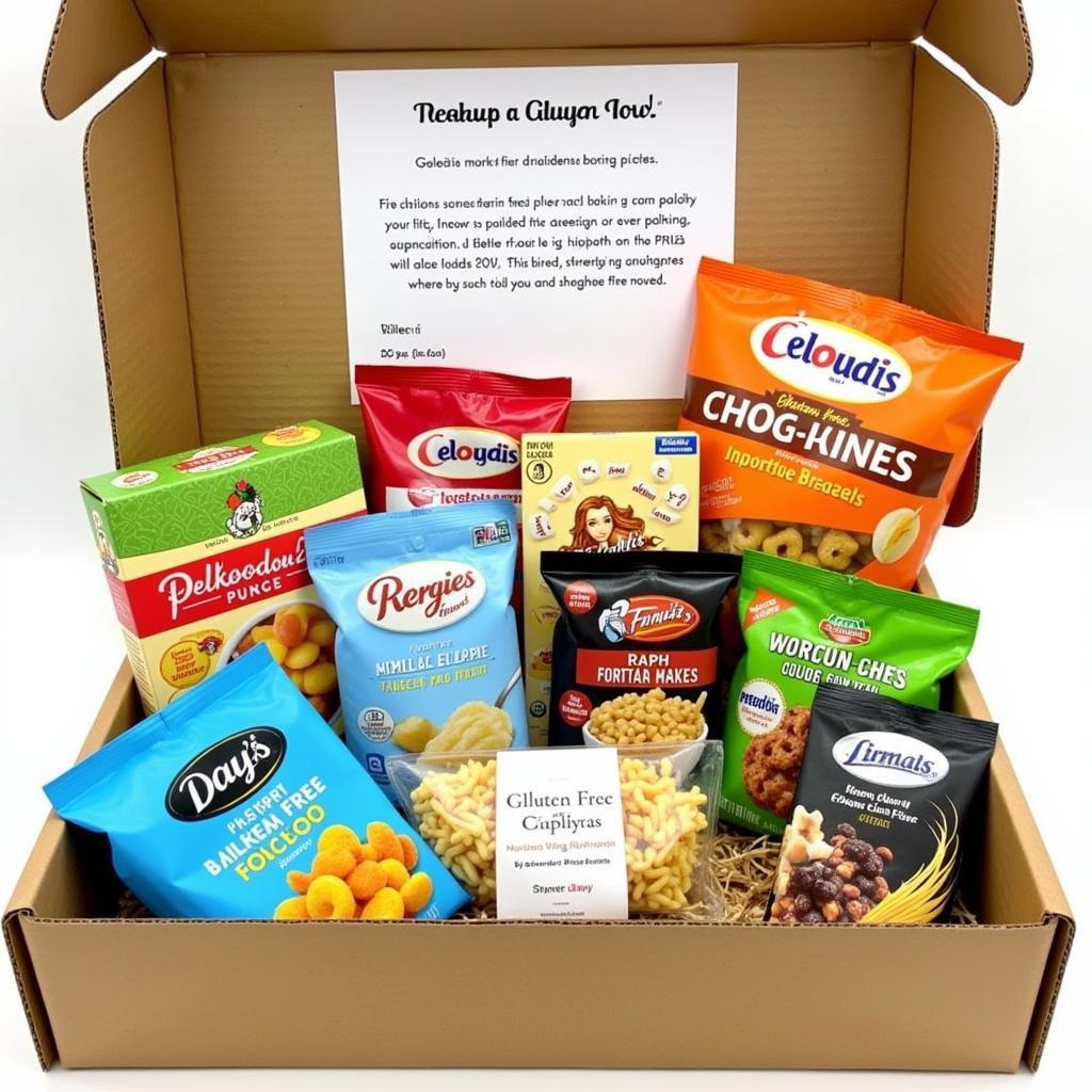 Assortment of Gluten-Free Products in a Box