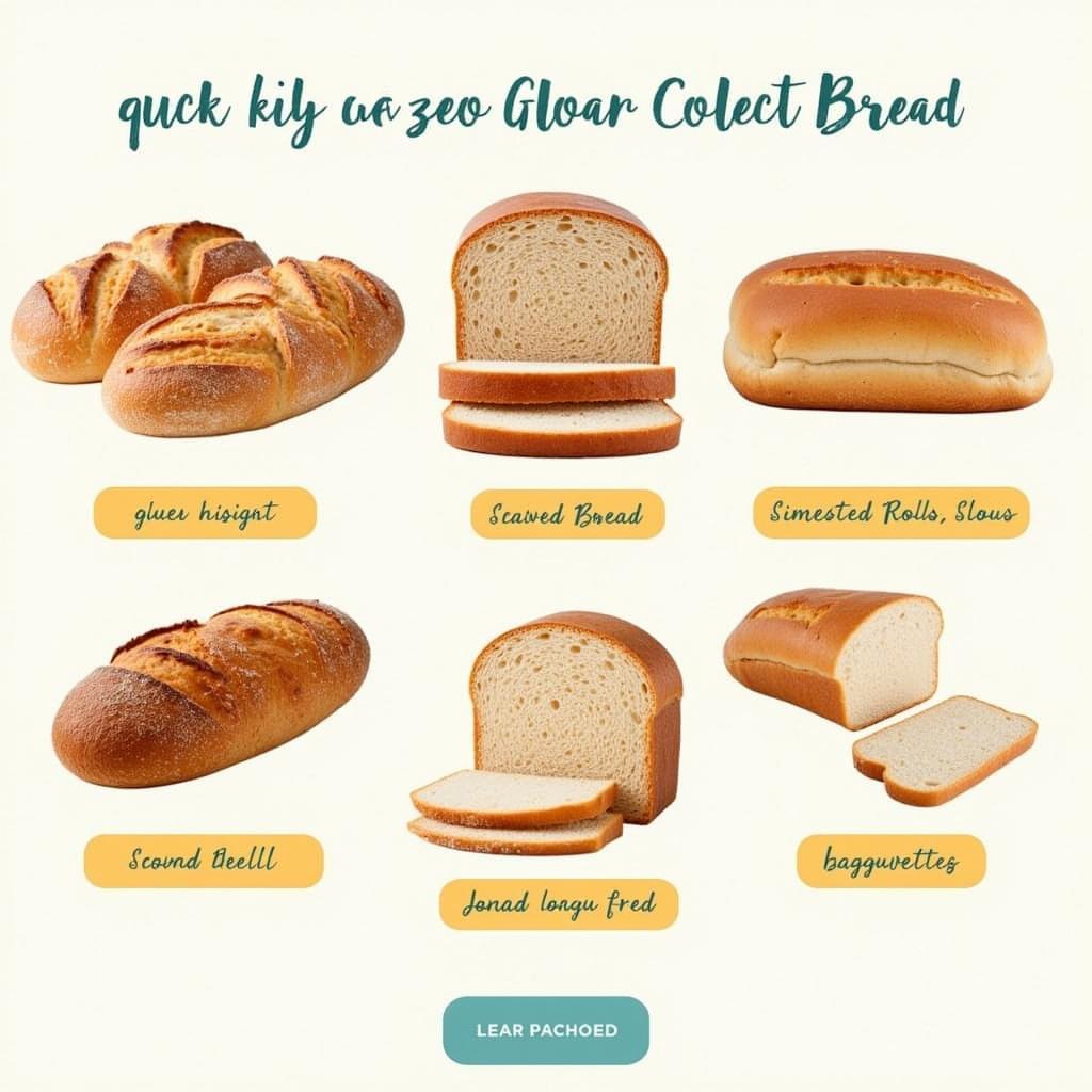 Browsing different types of gluten-free bread online