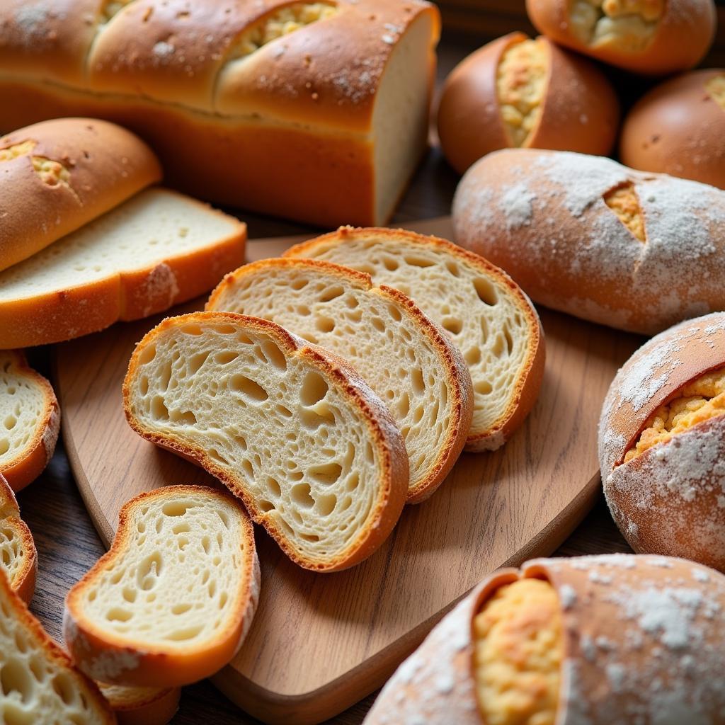 Various gluten-free bread options