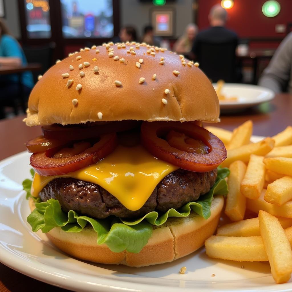 Enjoying a Gluten-Free Burger at Universal CityWalk