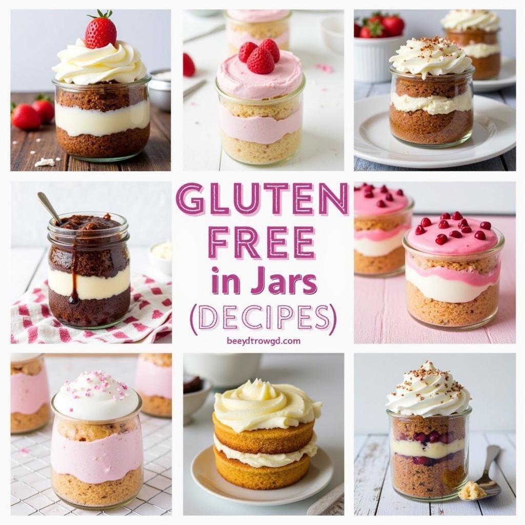 Gluten-Free Cake Jars Variety