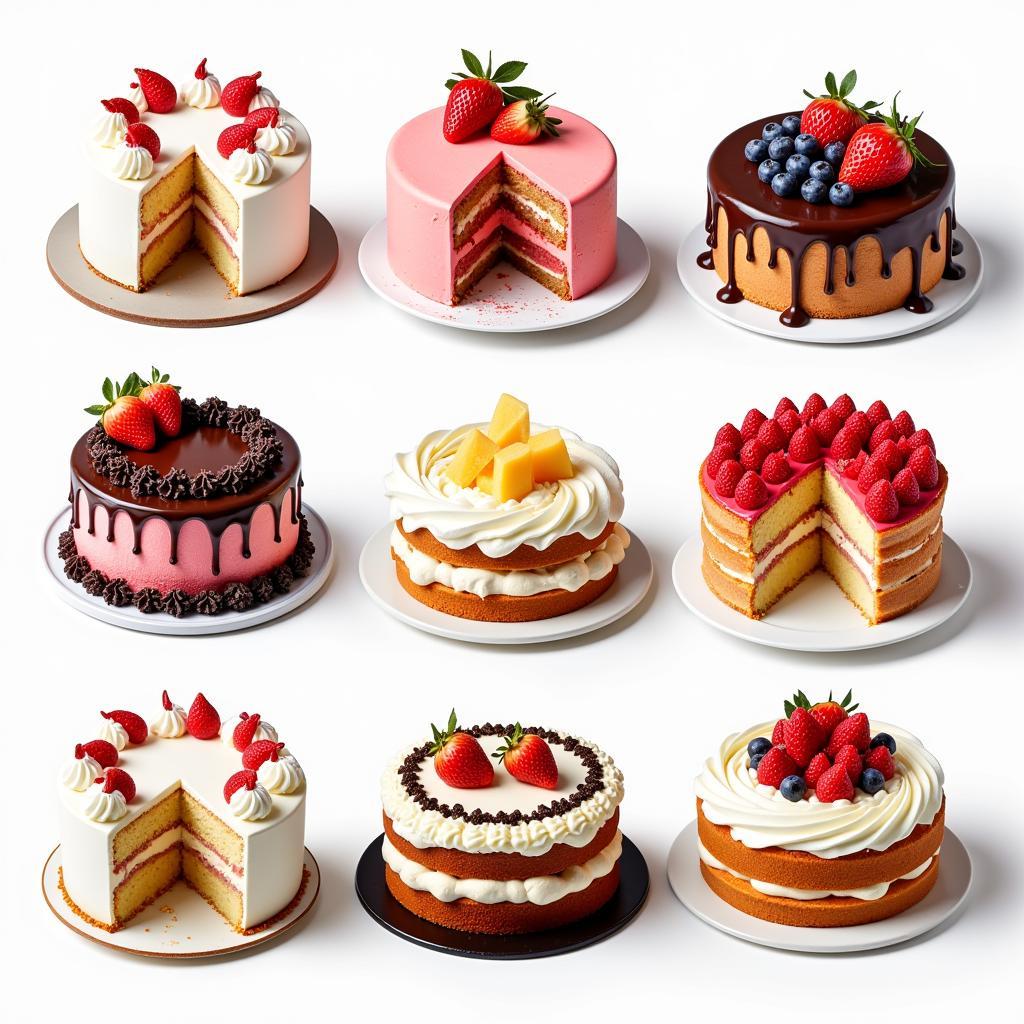 Assortment of gluten free cakes