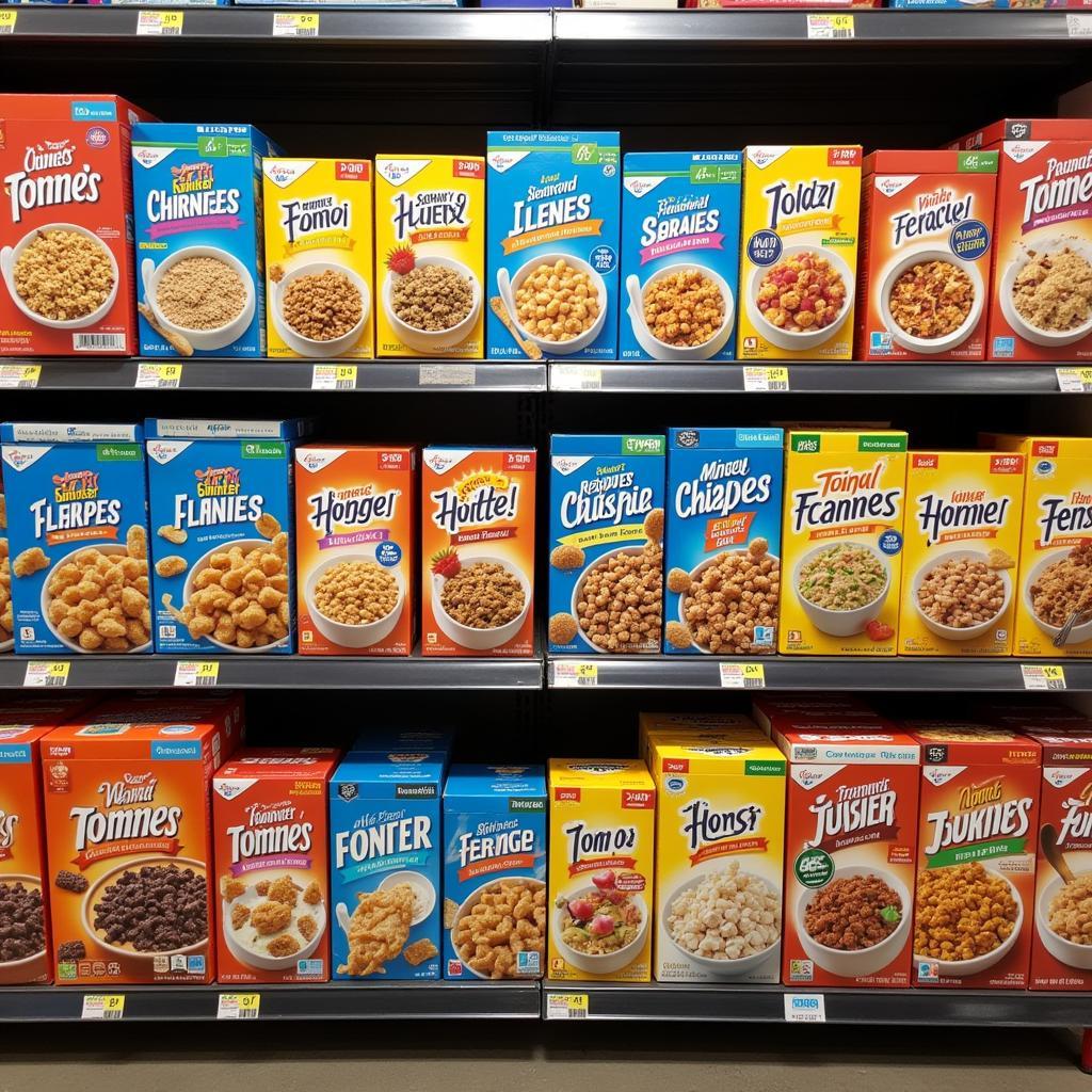 Gluten-Free Cereal Options on a Supermarket Shelf