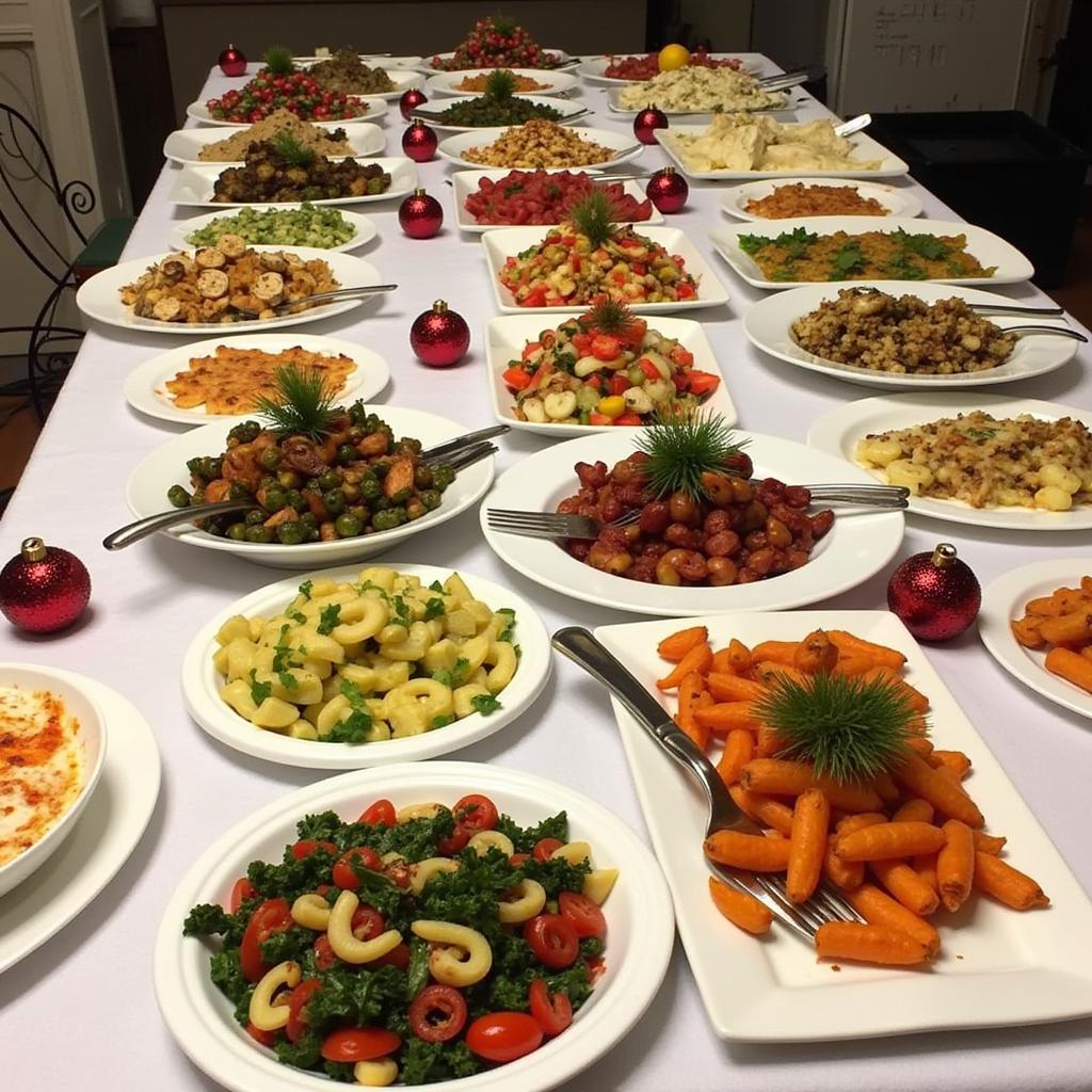 A festive spread of gluten-free Christmas side dishes