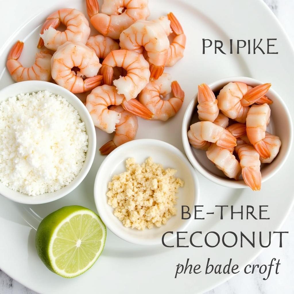 Gluten-Free Coconut Shrimp Ingredients