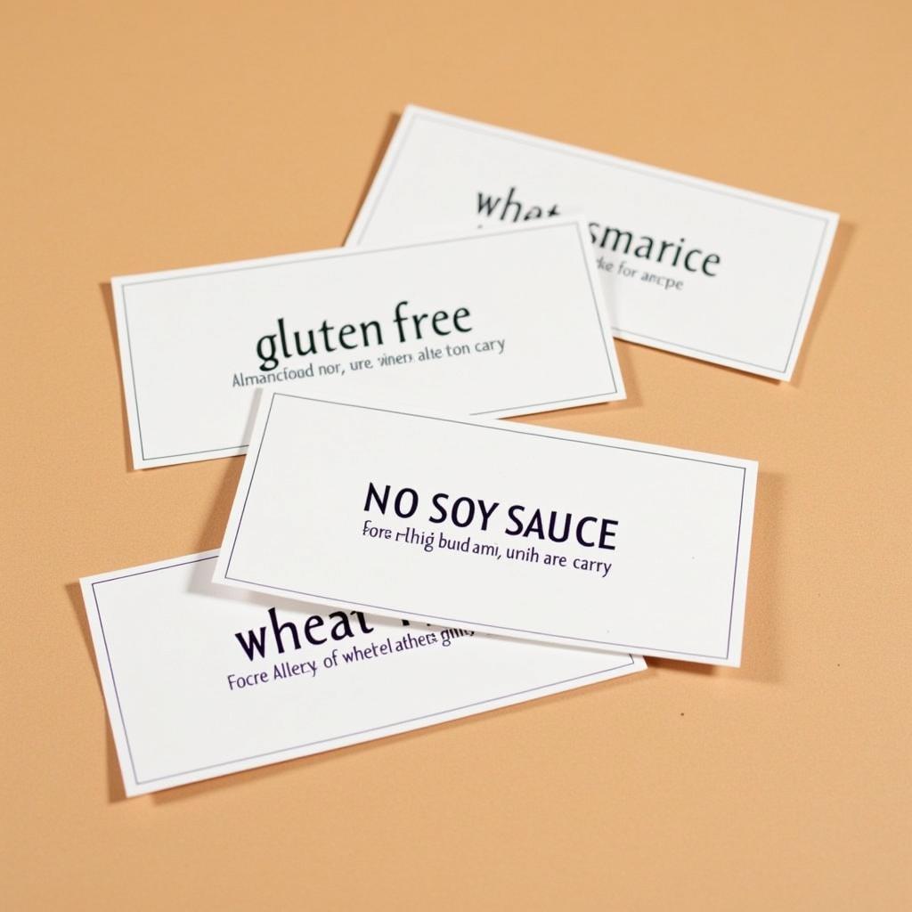 Gluten-Free Communication Cards