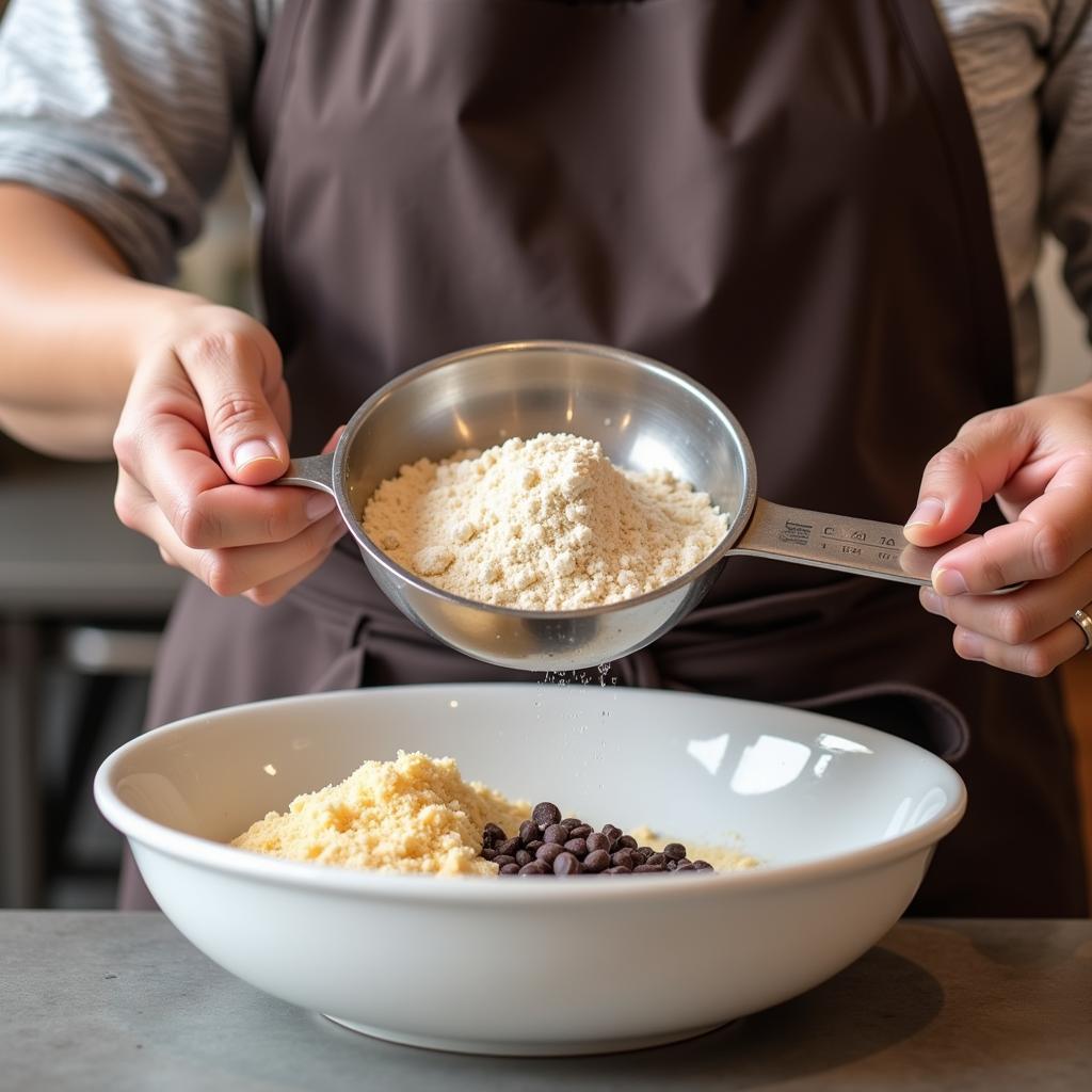 Fresh ingredients for gluten-free cookies in a Chicago bakery