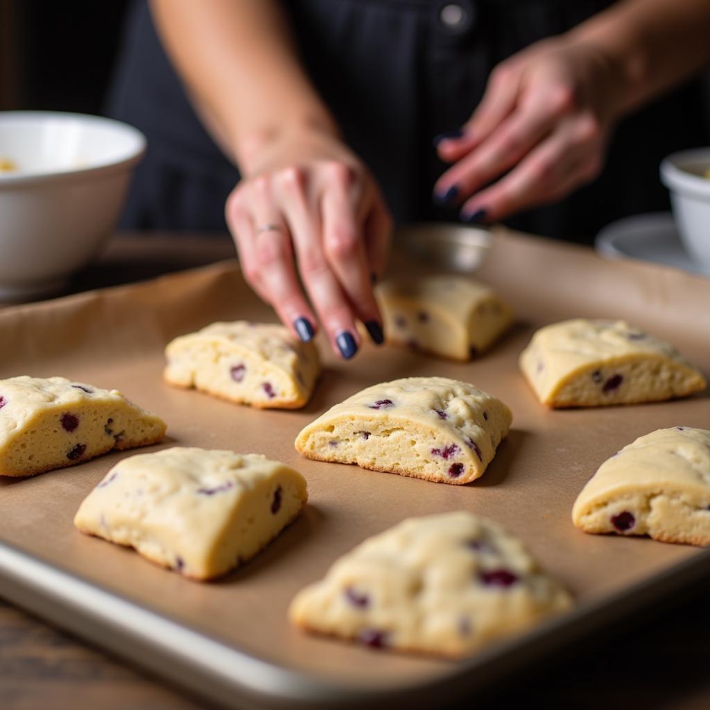 Baking Gluten Free Cranberry Scones