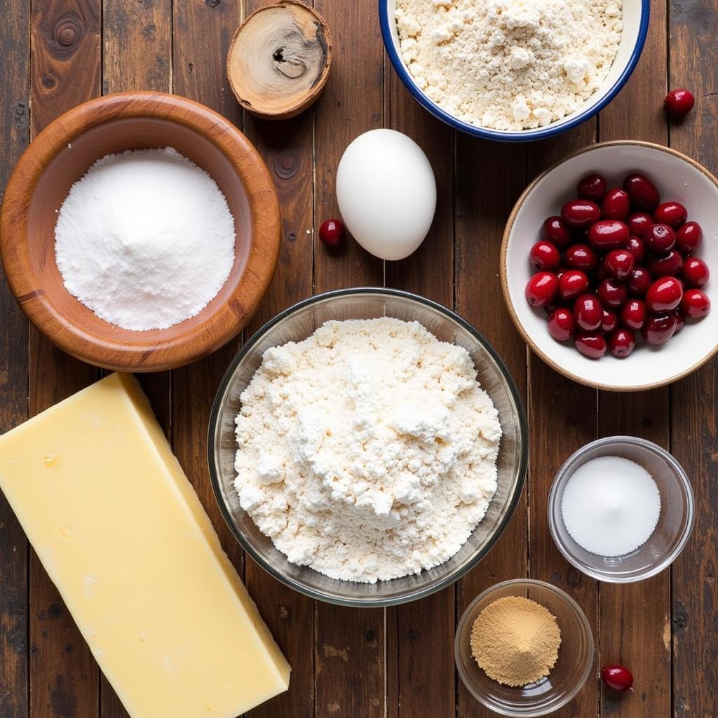 Gluten Free Cranberry Scones Ingredients