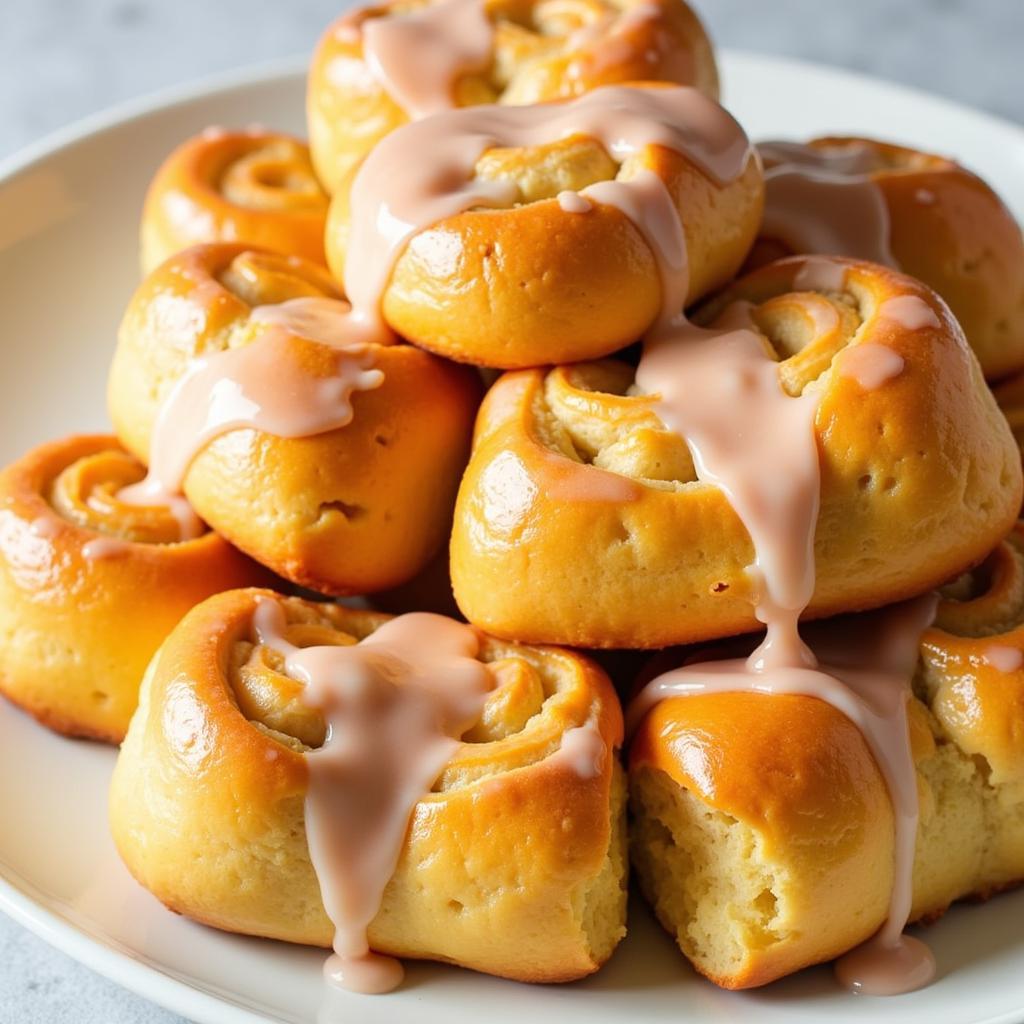 Gluten-Free Honey Buns on a Platter