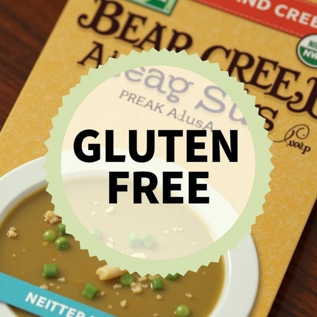 Gluten-Free Label on Bear Creek Soup Packaging