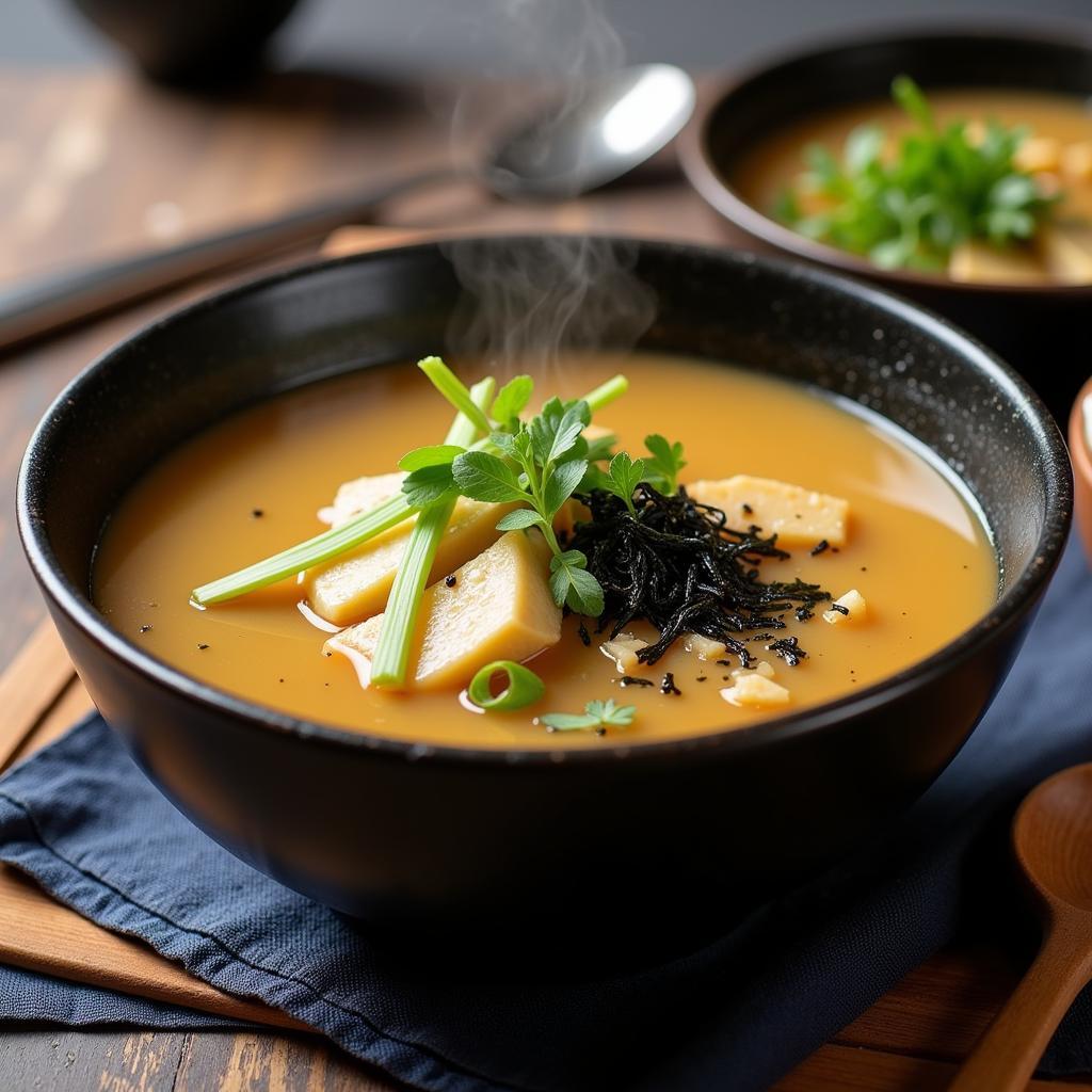 Enjoying a Bowl of Gluten-Free Miso Soup