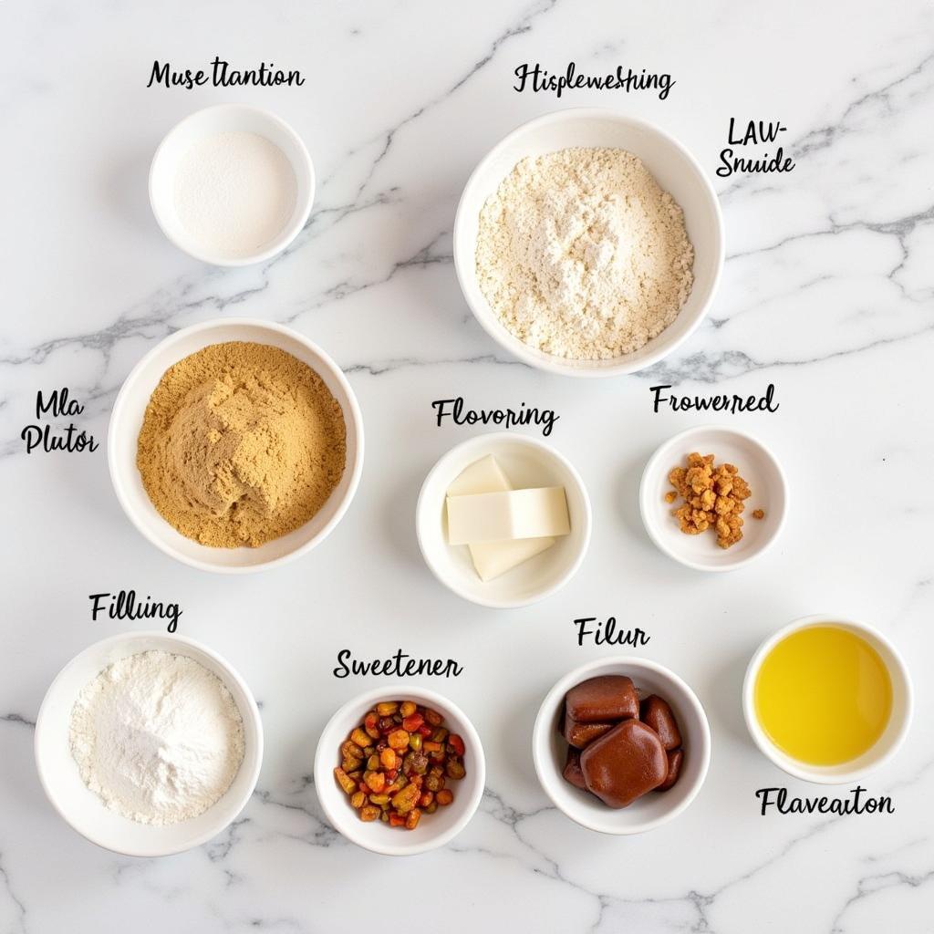 Ingredients for Gluten Free Mooncakes