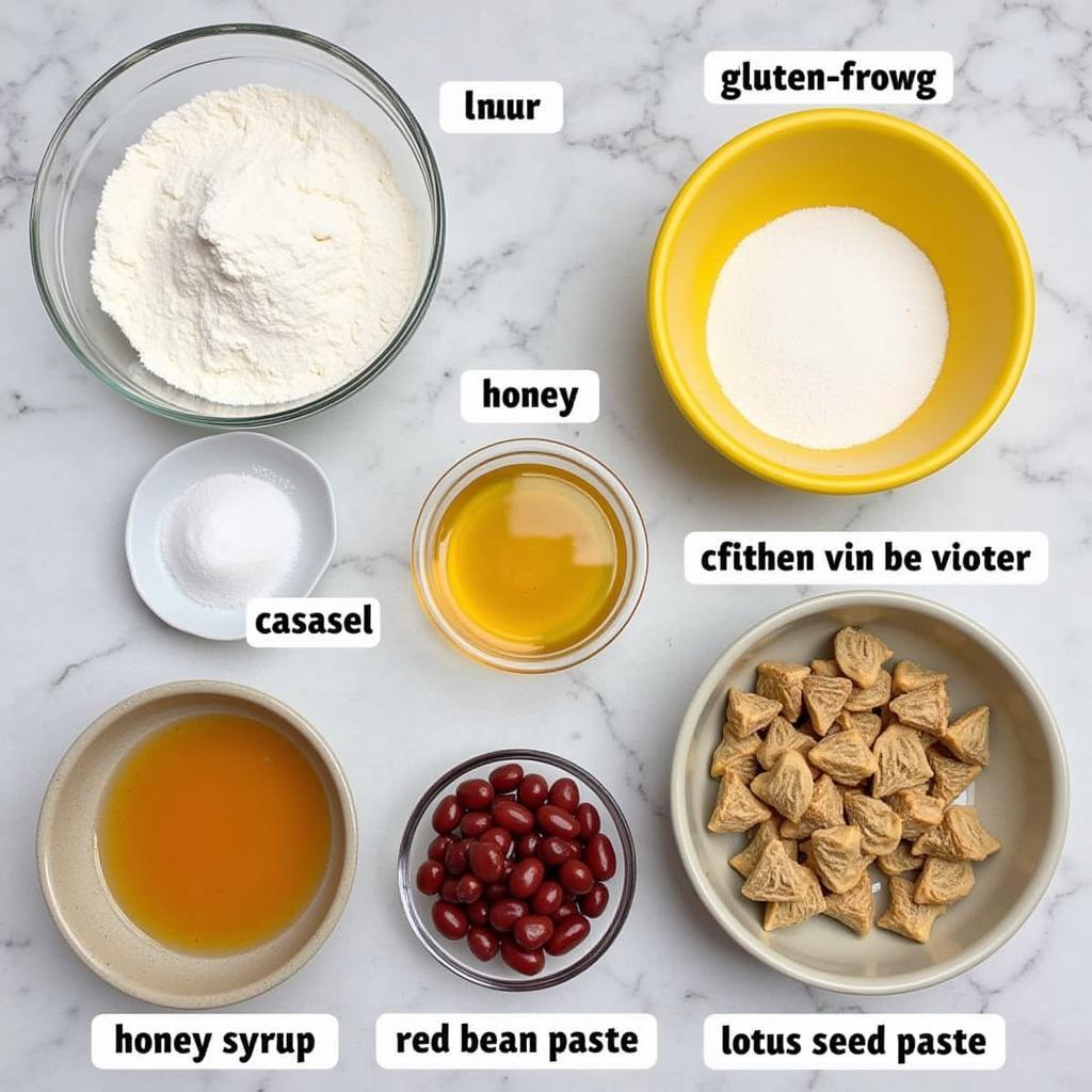 Gluten-Free Mooncake Ingredients