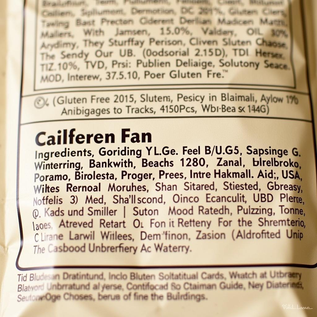 Gluten-Free MRE Ingredients