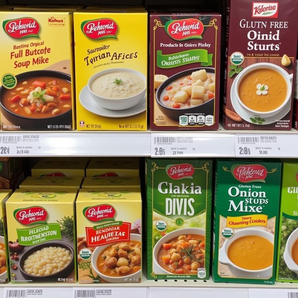 Gluten-Free Onion Soup Options on a Supermarket Shelf