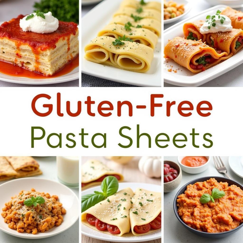 Assortment of Gluten Free Pasta Sheet Dishes