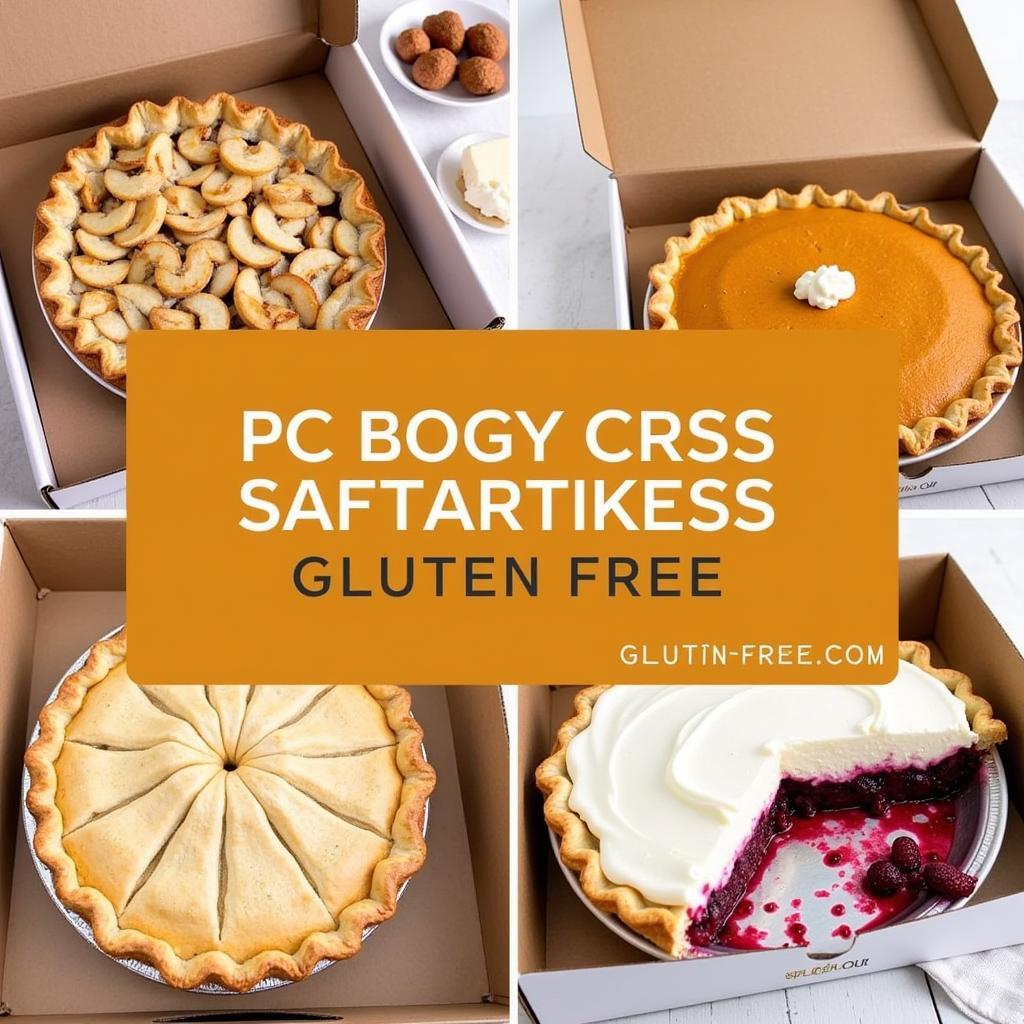 Gluten-Free Pie Delivery Options: Various pies delivered in boxes.