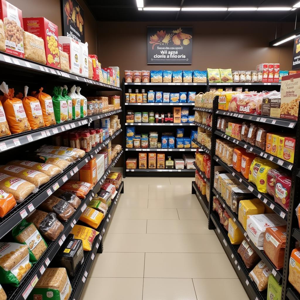 Gluten-free aisle in a Spanish supermarket