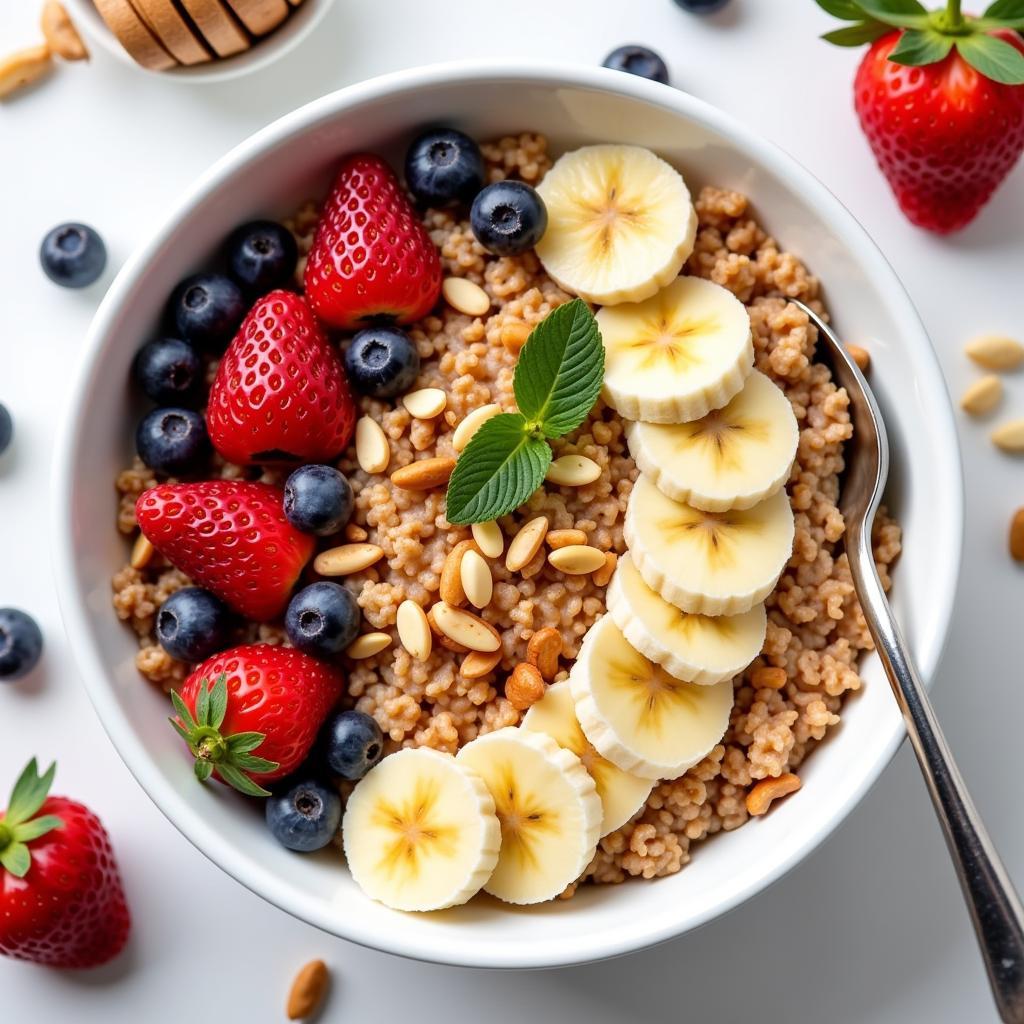 Gluten-Free Puffed Rice Breakfast Bowl