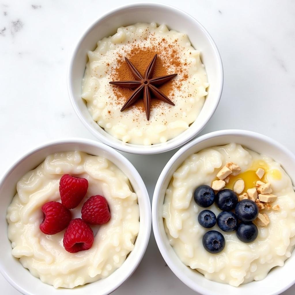 Different Toppings for Gluten-Free Rice Pudding