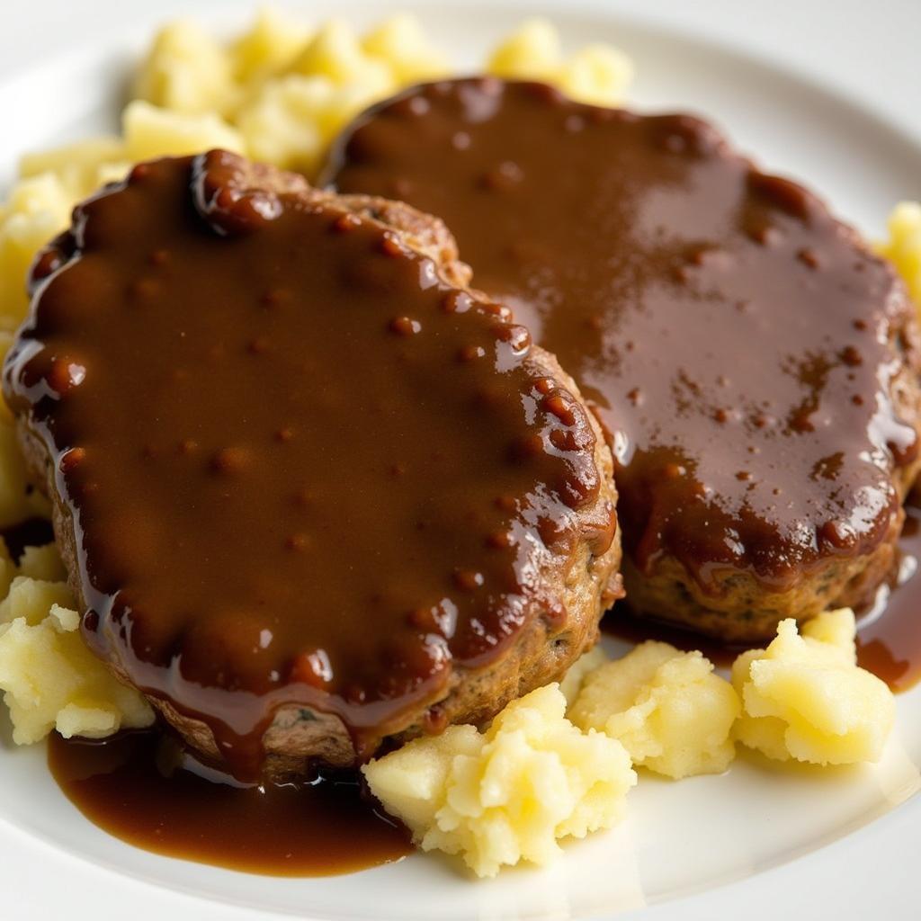 Salisbury steak with gluten-free gravy