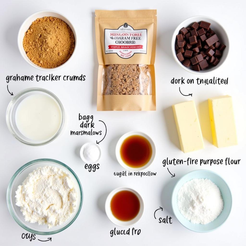 Gluten-free s'mores cookies ingredients