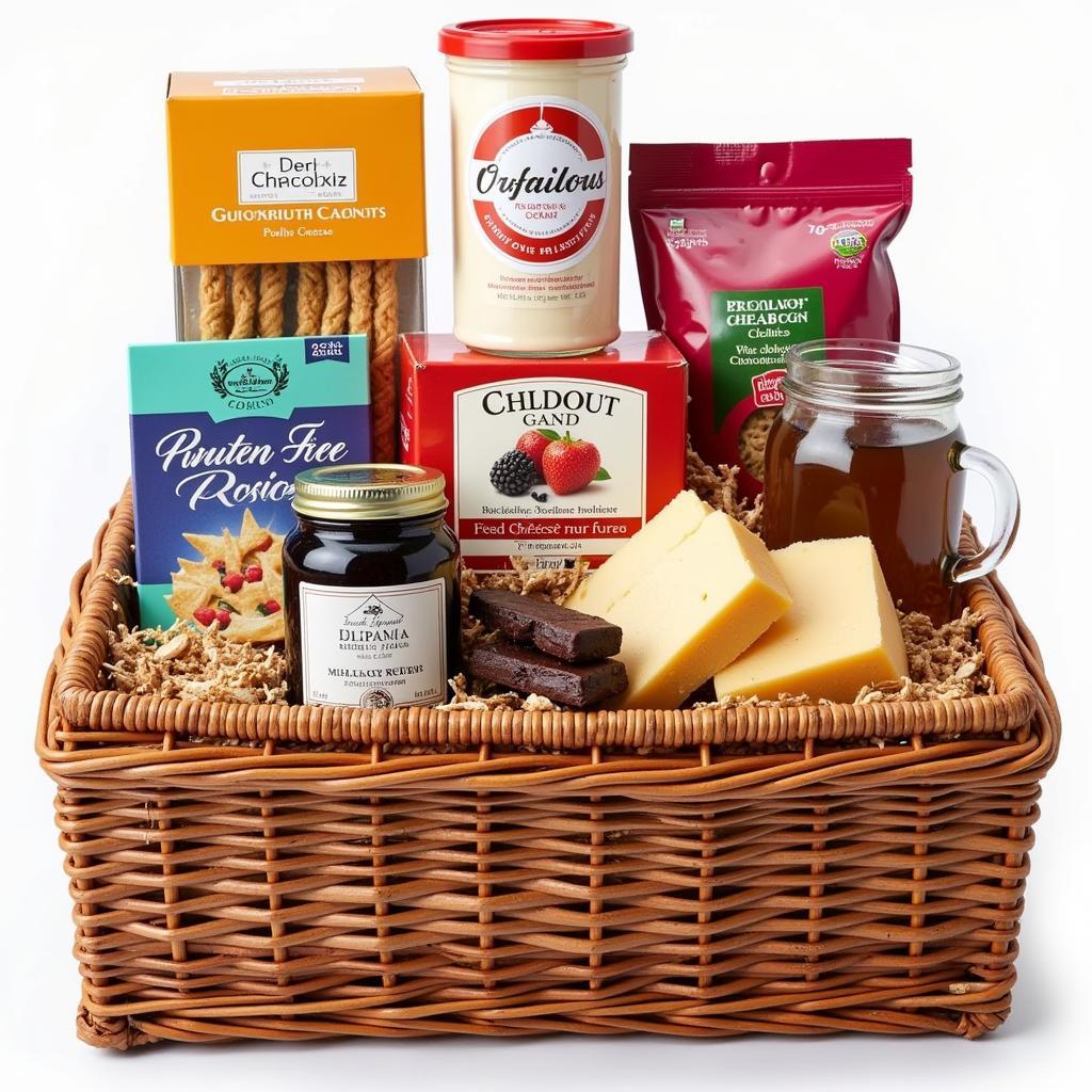 Gluten Free Sympathy Gift Basket Contents