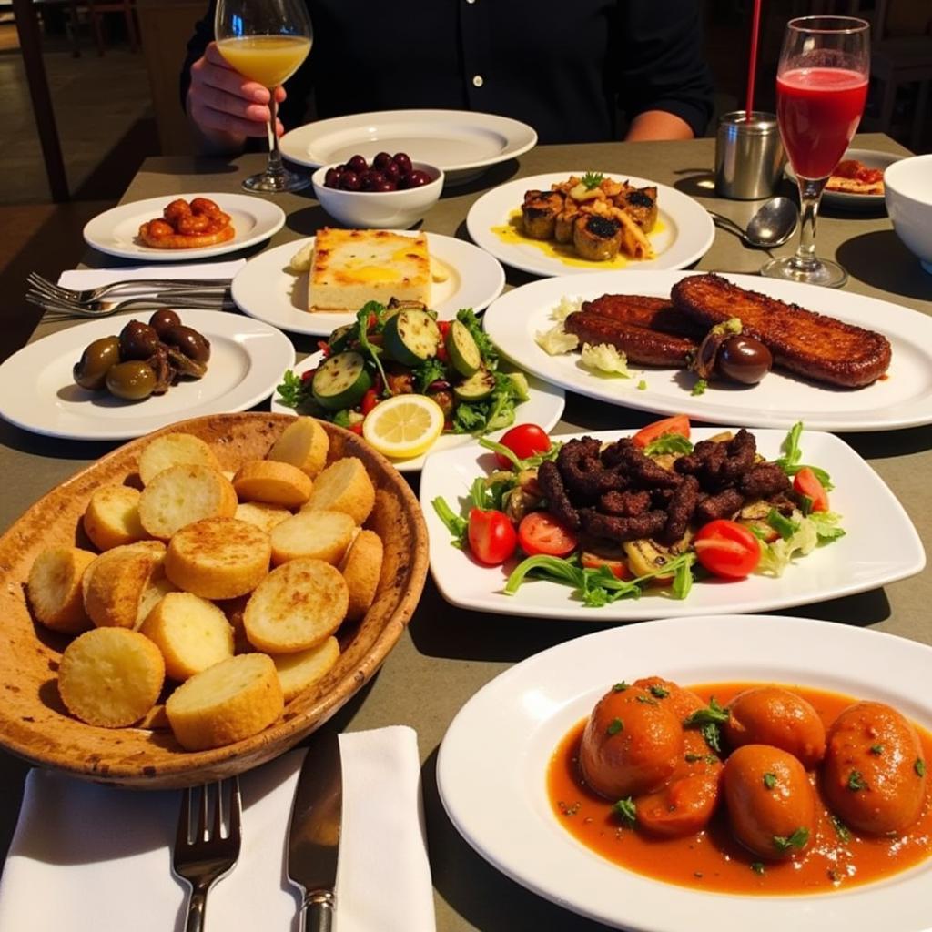 Gluten-free tapas selection in Spain