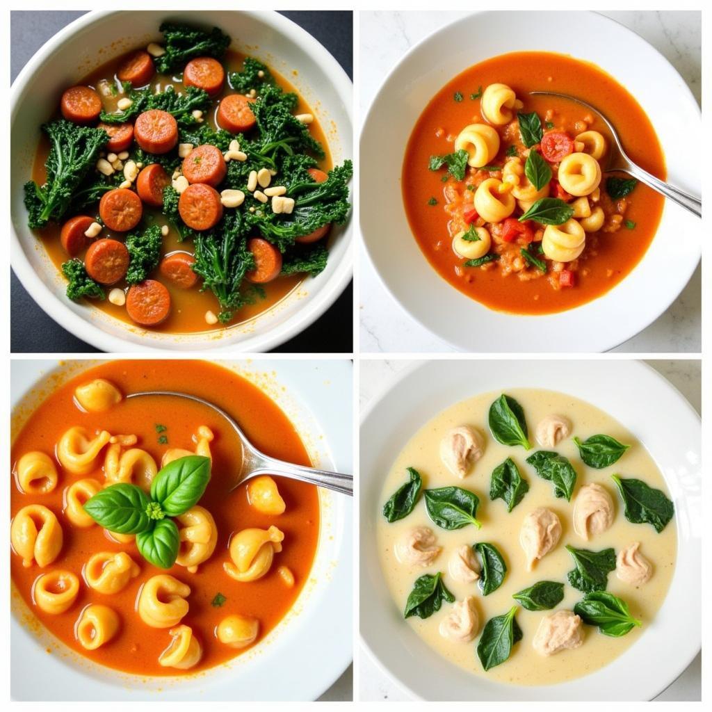 Gluten Free Tortellini Soup Variations