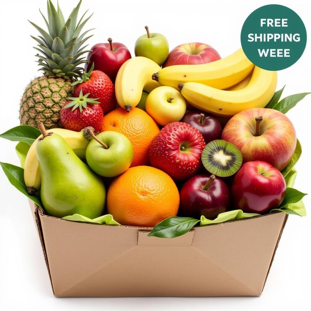 Gluten-Free Vegan Fruit Basket with Free Shipping