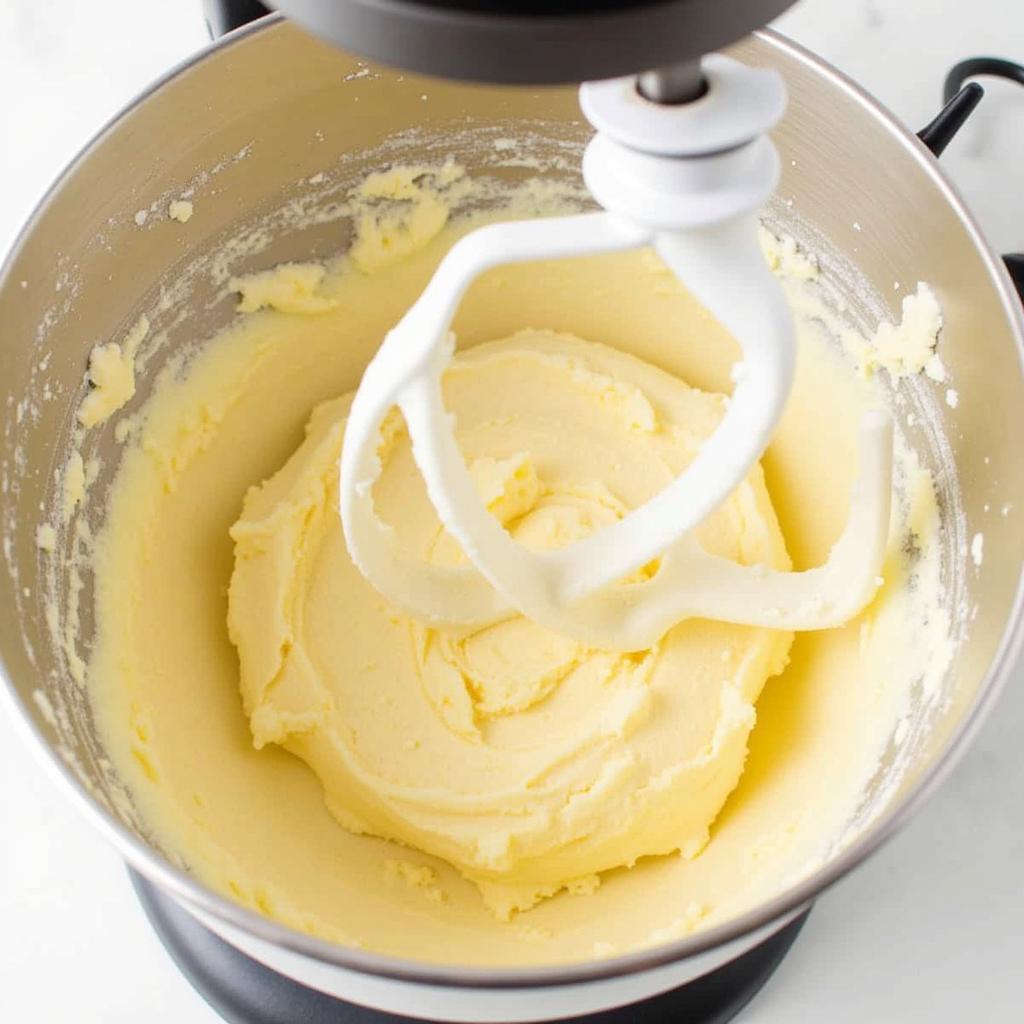 Whipping gluten-free shortbread dough