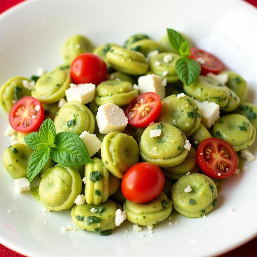 Gluten-Free Gnocchi with Pesto Sauce