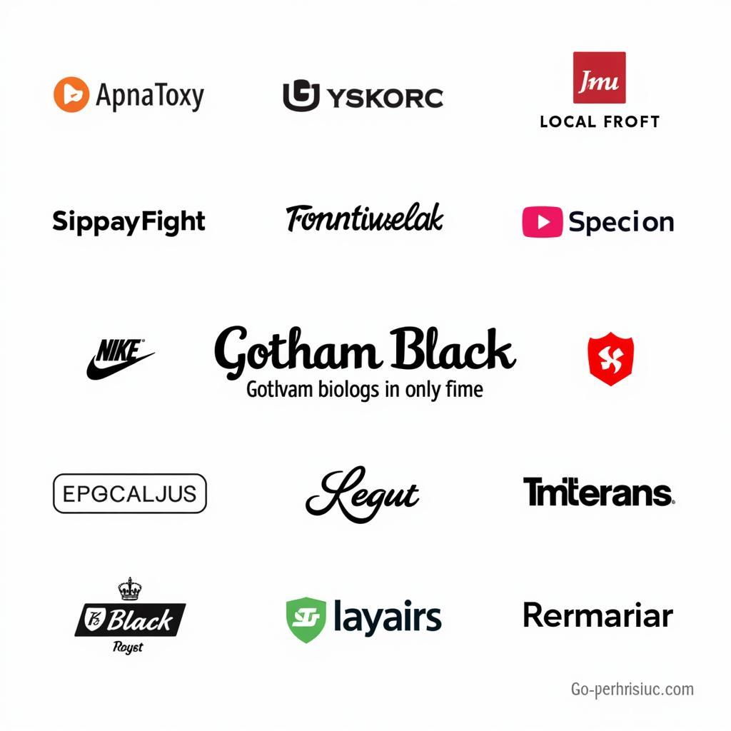 Gotham Black Logo Design