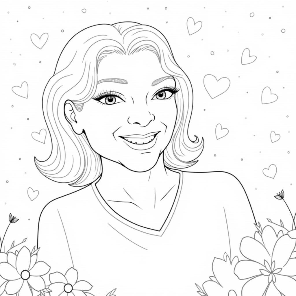 Grandma Coloring Page