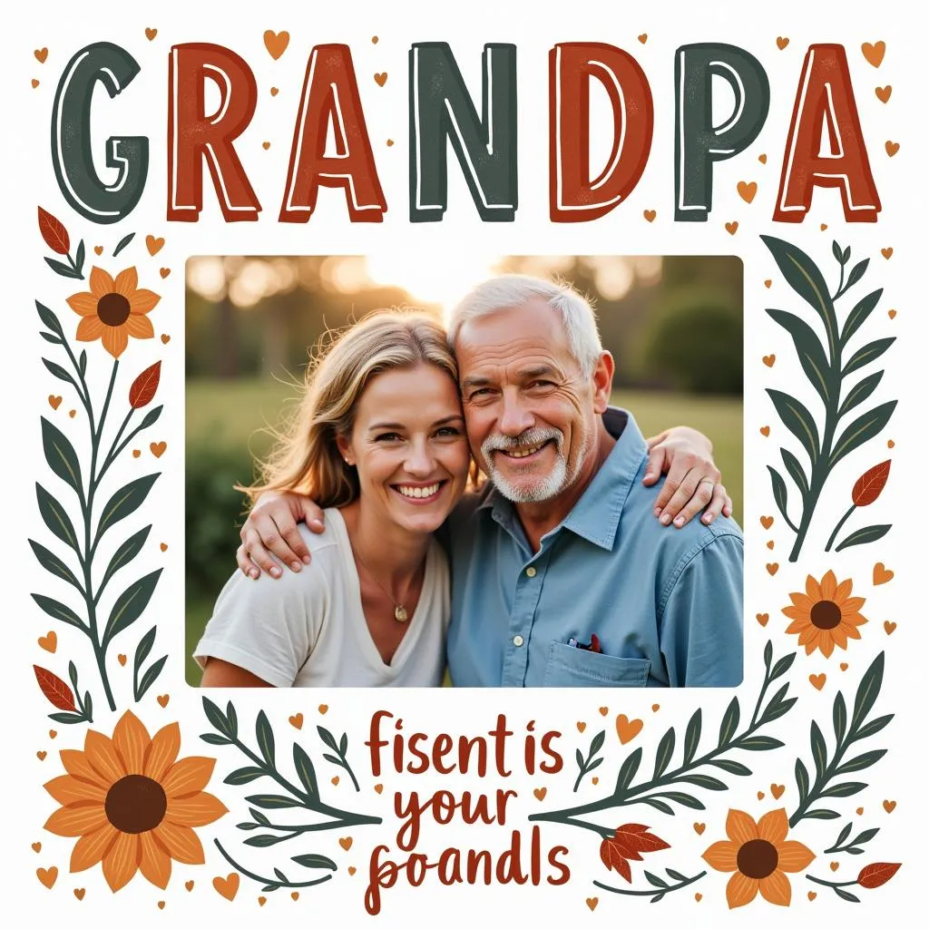 Personalized Photo Collage for Grandpa