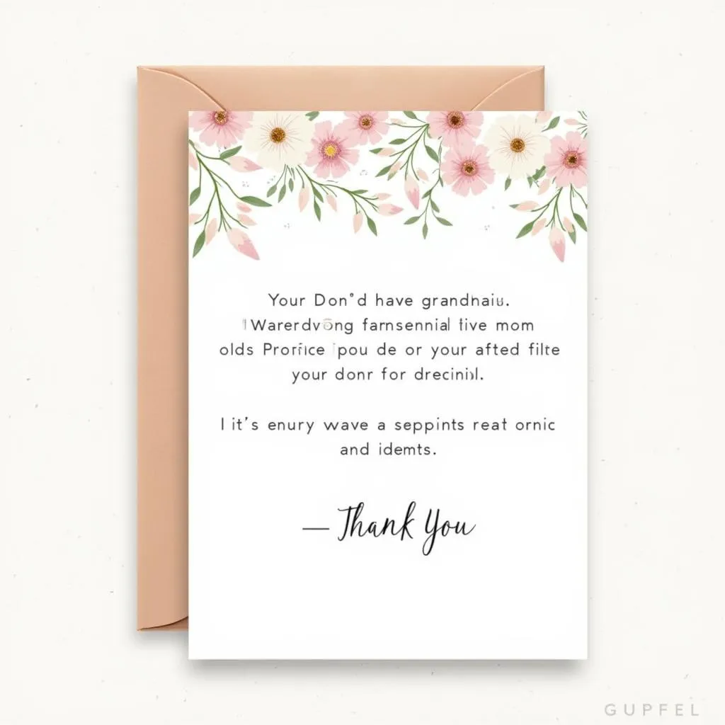 Thank You Card Printable for Grandpa