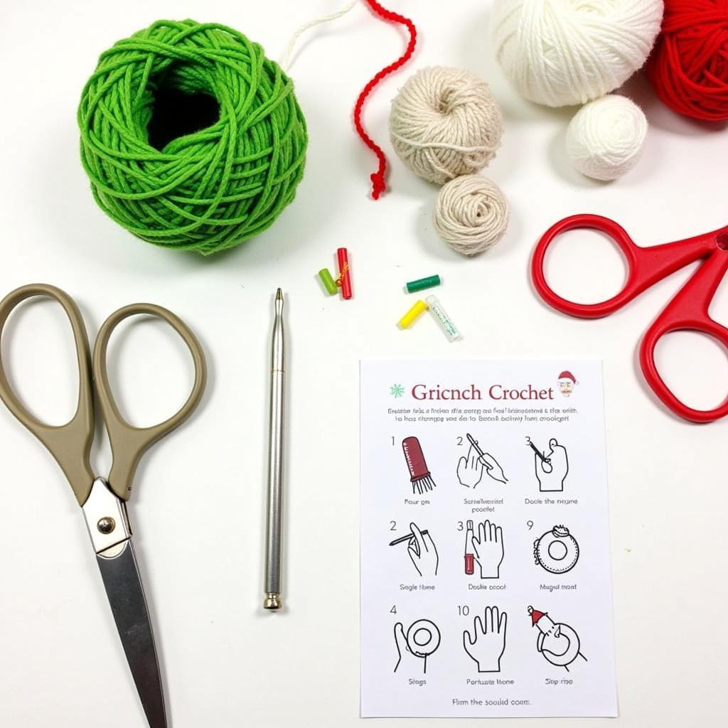 Grinch Crochet Project Tips and Materials