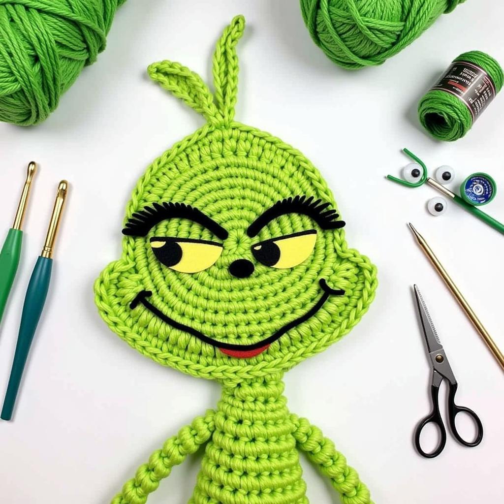 Essential Supplies for Grinch-Themed Crochet