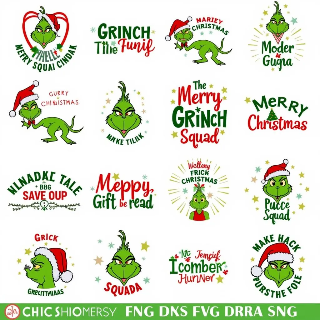 Free Grinch Squad SVG Collection