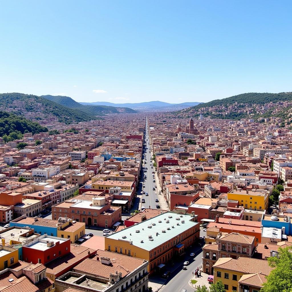 Scenic view of Guanajuato city during a free walking tour