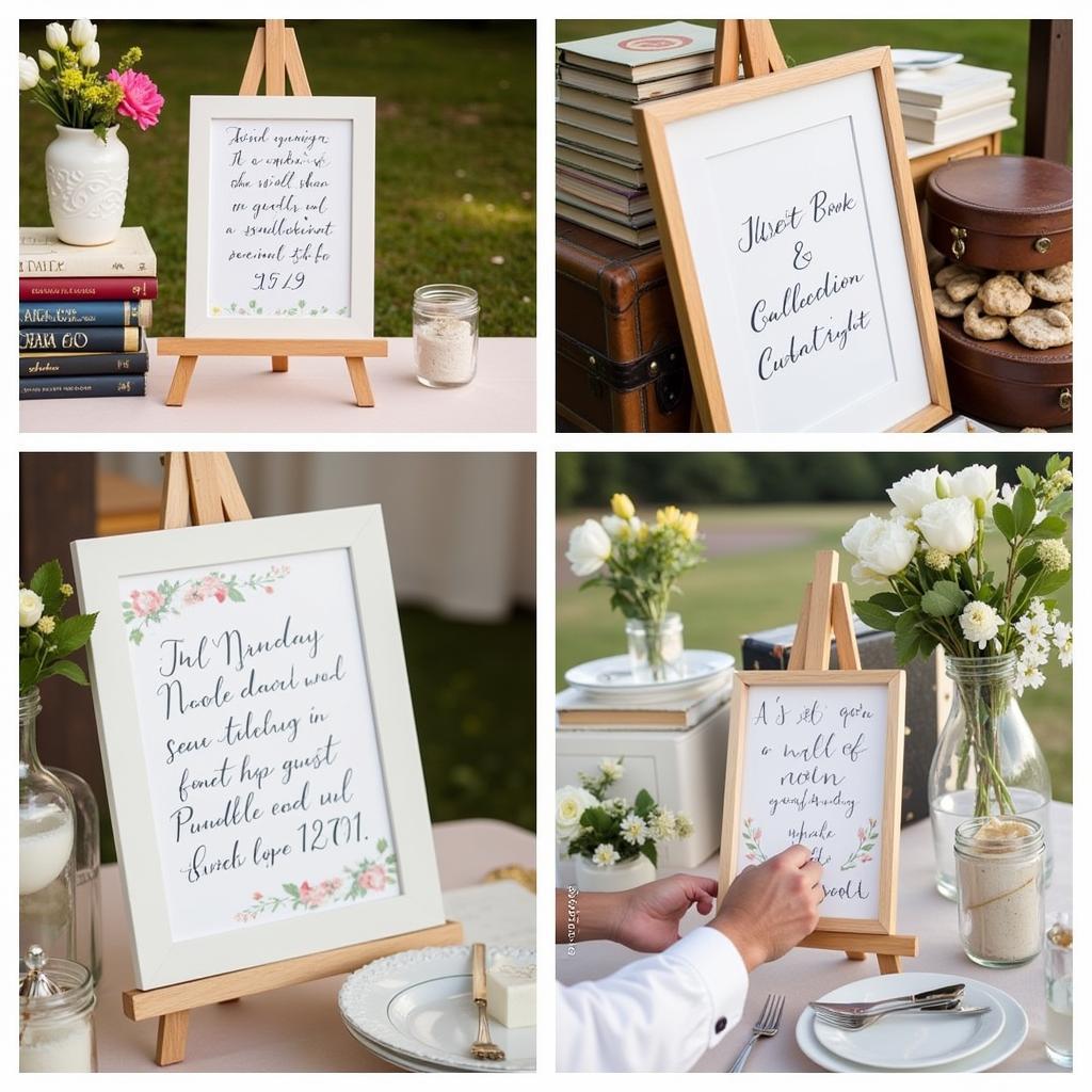 Guest Book Sign Presentation Ideas