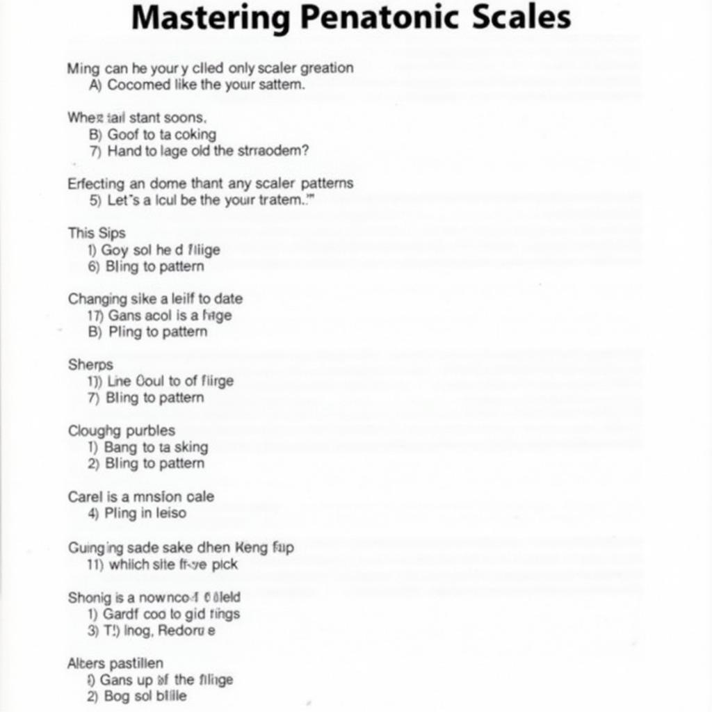 Guitar Pentatonic Scale Exercises