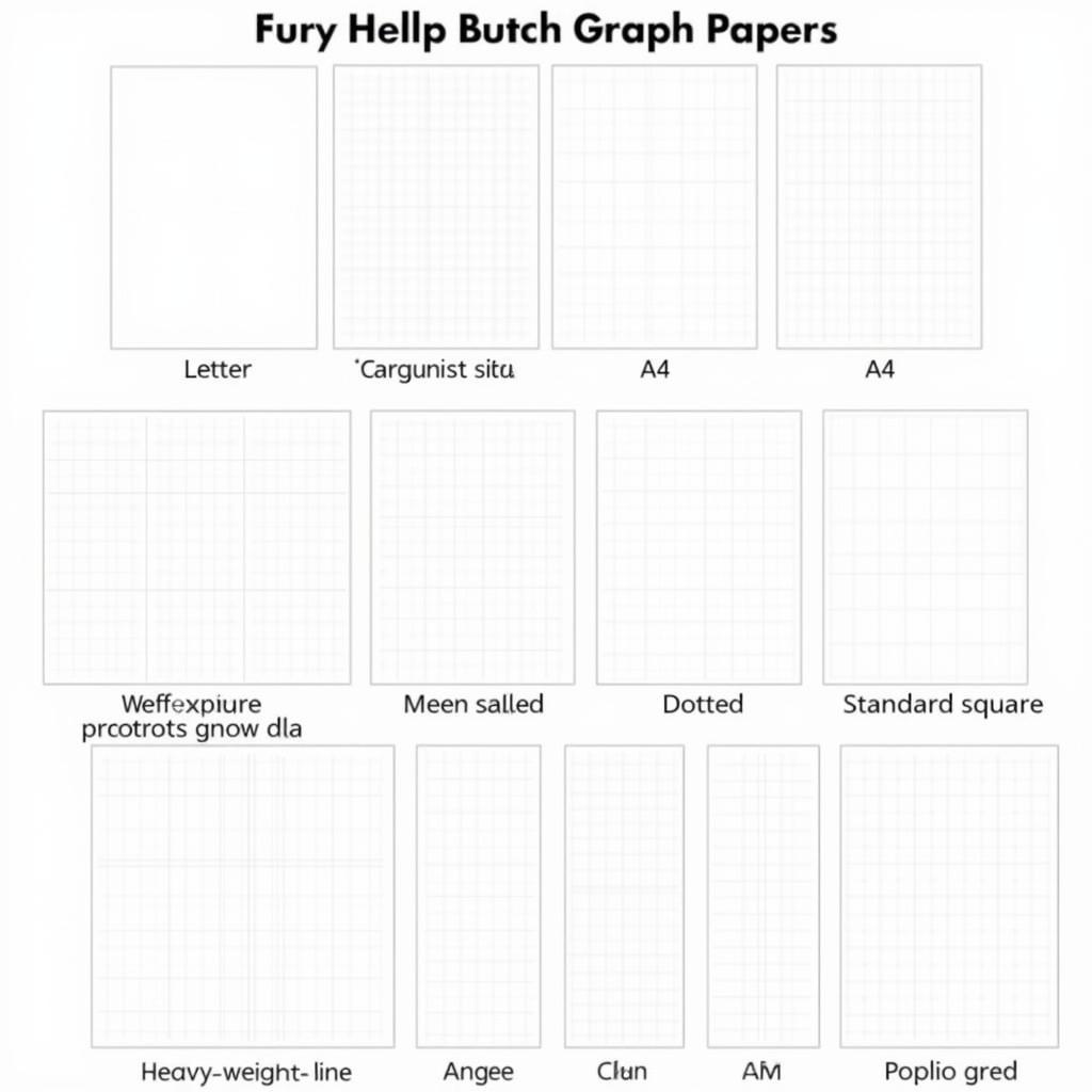 different styles of printable half inch graph paper